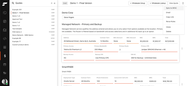 Flexile Salesforce CRM Integration